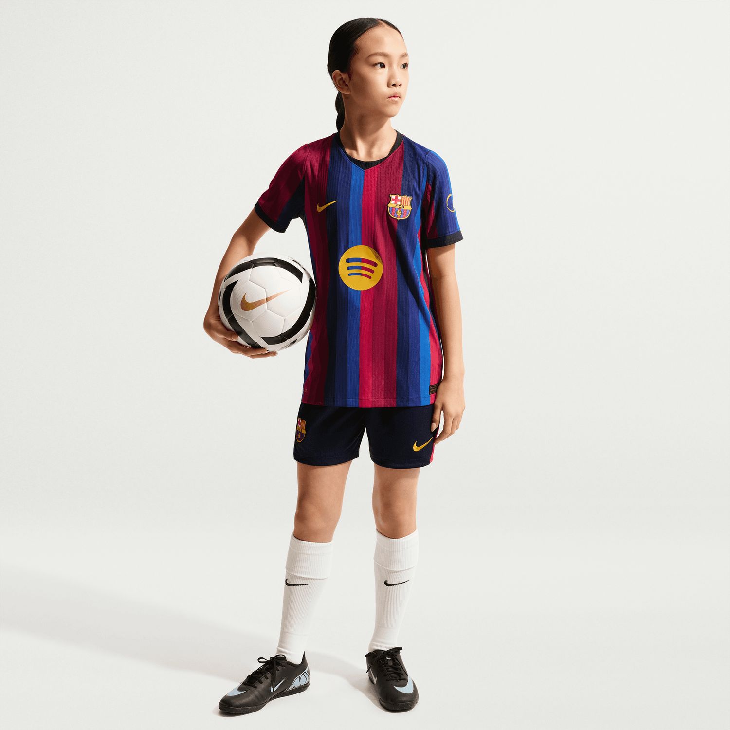 FC BARCELONA 26/27 AUTHENTIC HOME JERSEY YOUTH (BLUE/RED)