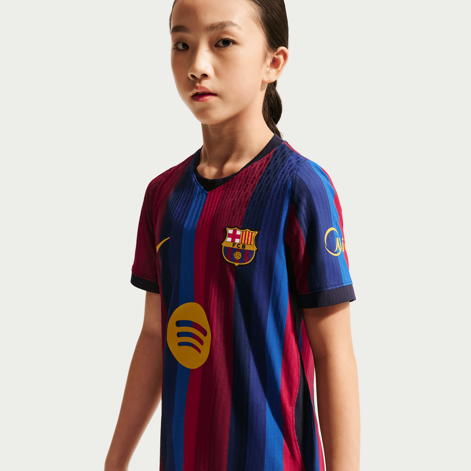FC BARCELONA 26/27 AUTHENTIC HOME JERSEY YOUTH (BLUE/RED)