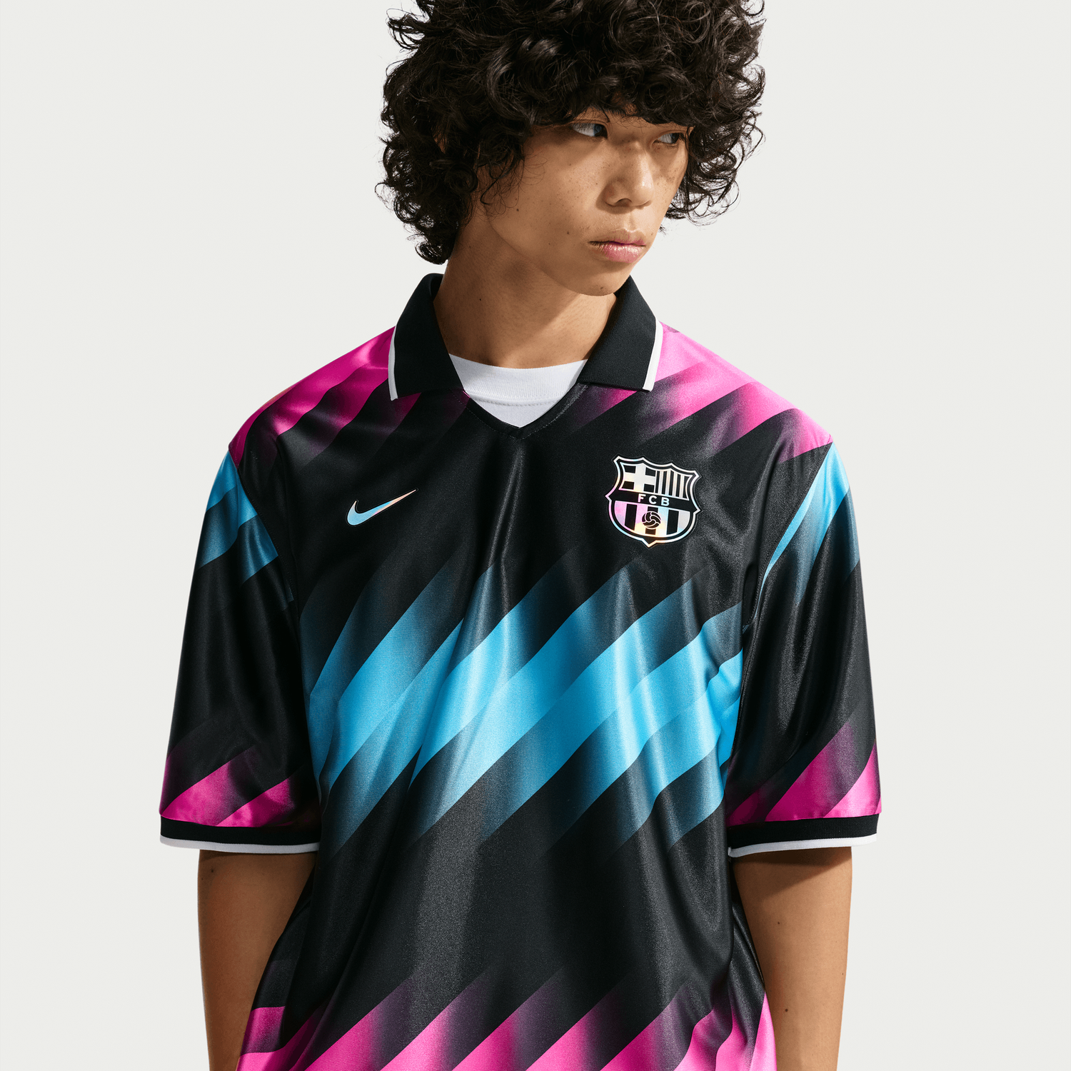 FC BARCELONA 26/27 ENERGY SS JERSEY (BLACK/BLUE/PINK)