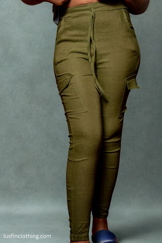 Drawstring Cargo Pants