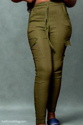 Drawstring Cargo Pants