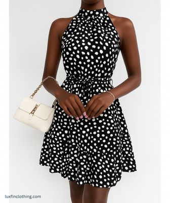 Polka Dot Ruffle Dress