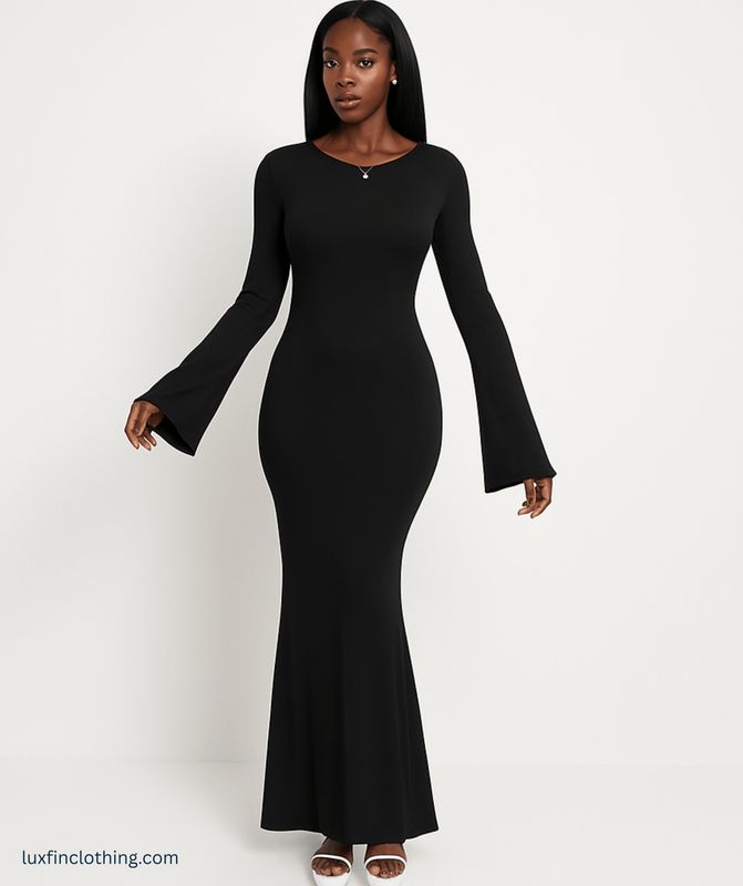 Hip Wrap Formal Dress