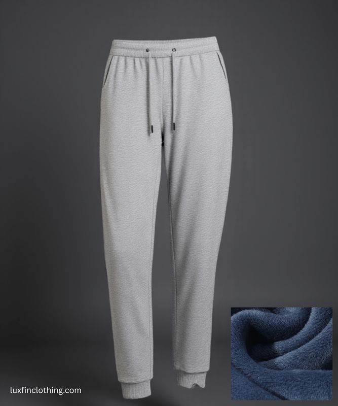 Silver Fox Velvet Sweatpants