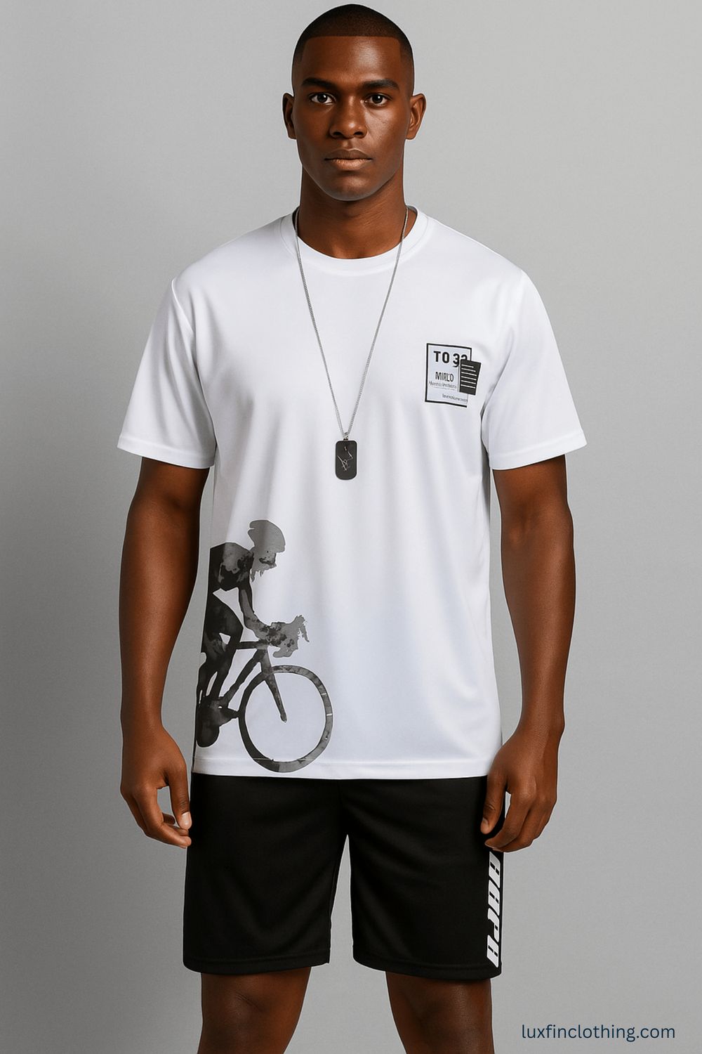 Men’s Two-Piece Casual Set – Graphic T-Shirt &amp; Shorts