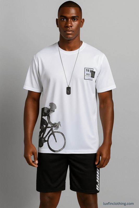 Men’s Two-Piece Casual Set – Graphic T-Shirt &amp; Shorts