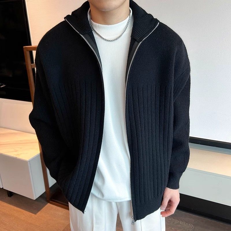 Men's Luxfin Cardigan Knitwear Striped Jacket