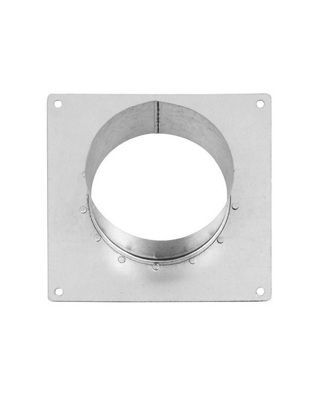 Square wall flange 125mm