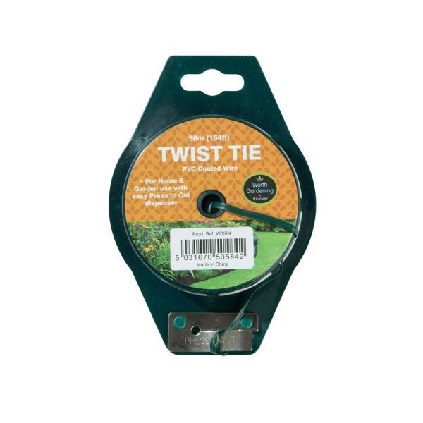 Twist tie plastic coated 50m