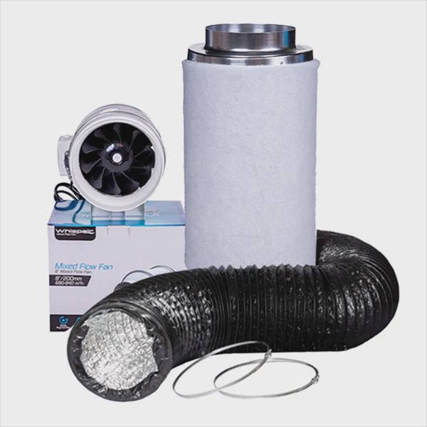 WhispAir Mixed Flow Extraction Kit, Size: 4&quot;