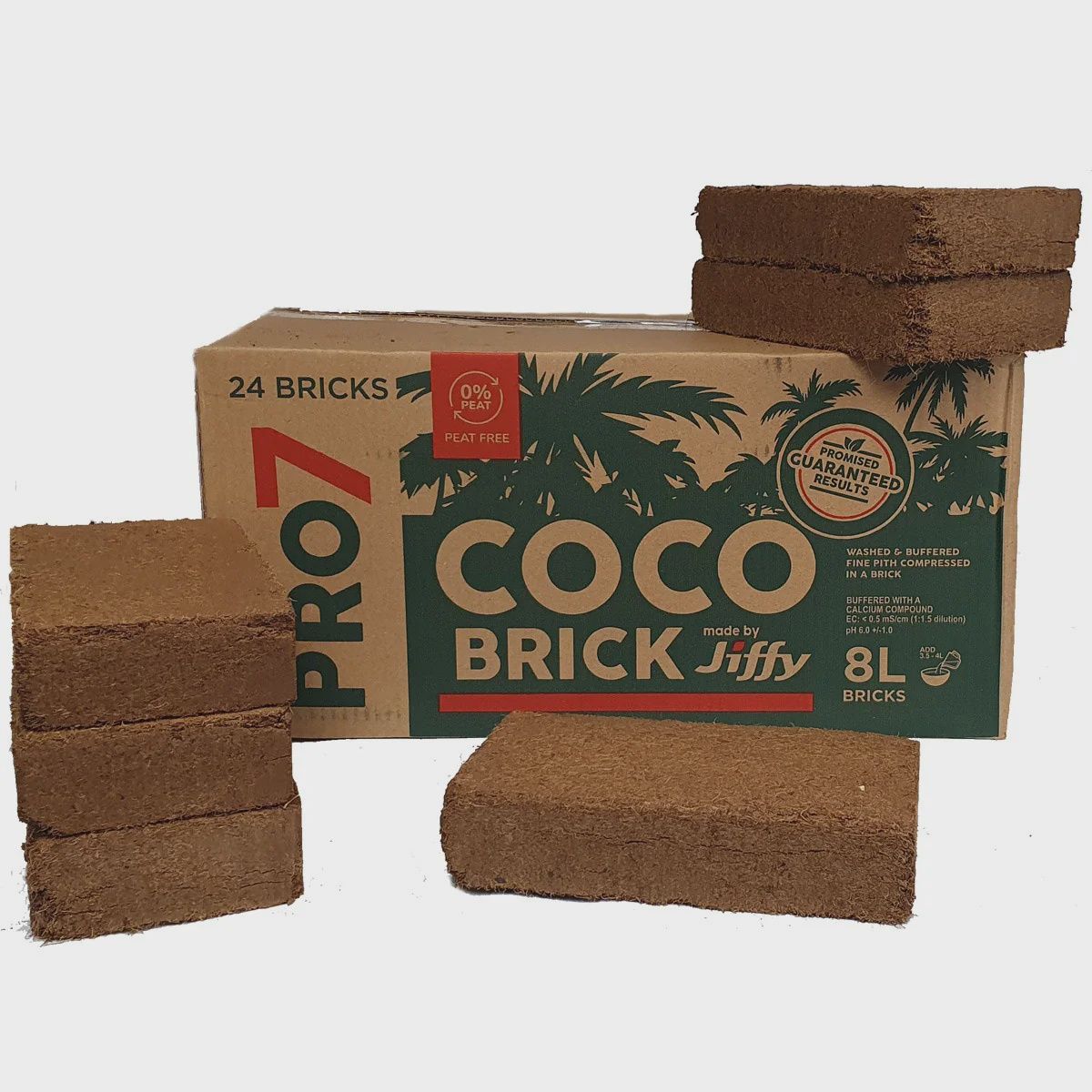 Jiffy Coco Blocks 8L (Box of 24), Option: Single Block