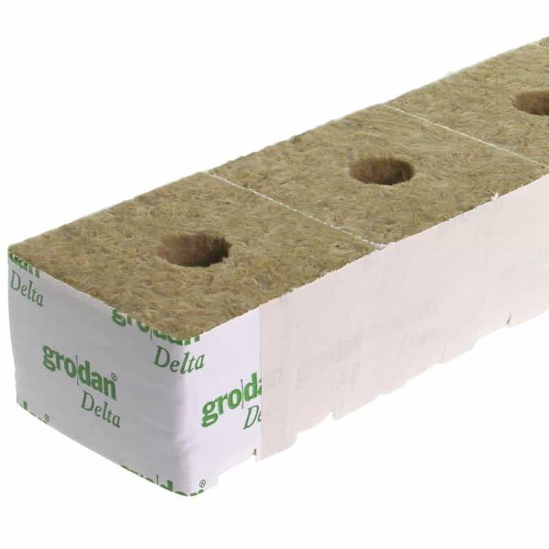 Grodan 4&quot; Small Hole Rockwool Cubes