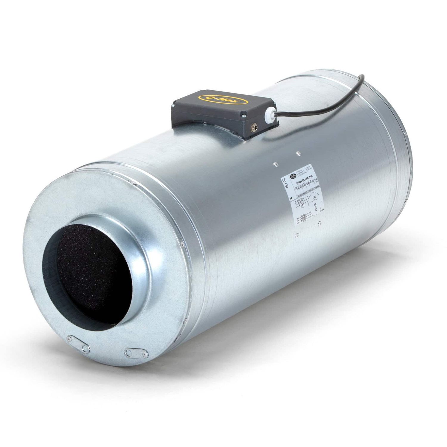 Can Q-max EC Fan, Size: 150mm 6"-716m3/hr