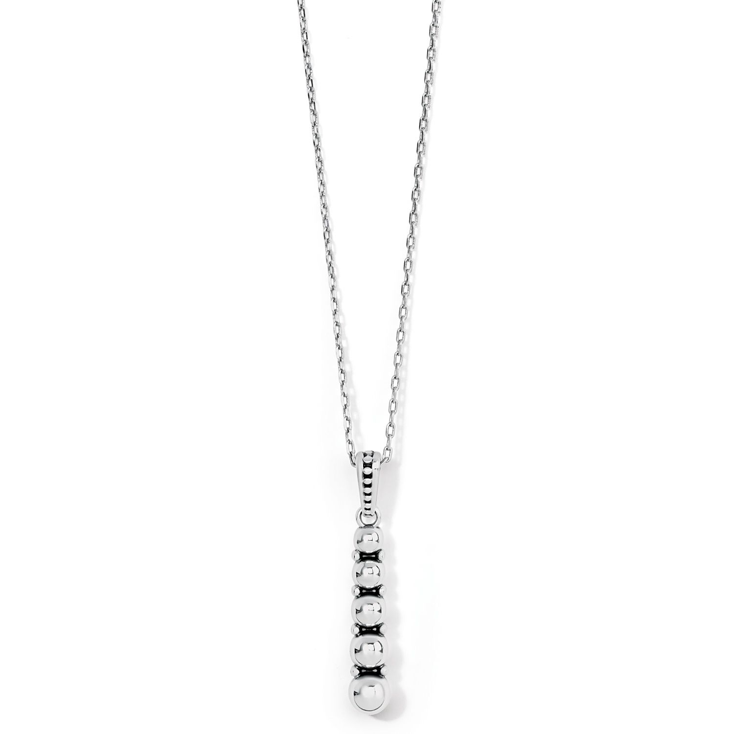 Pretty Tough Stud Cascade Necklace, Color: Silver