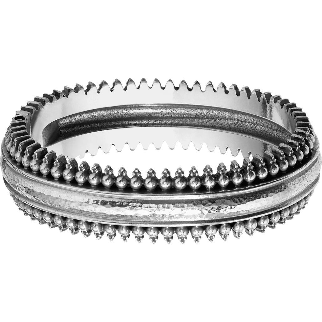 Telluride Hinged Bangle, Color: Silver