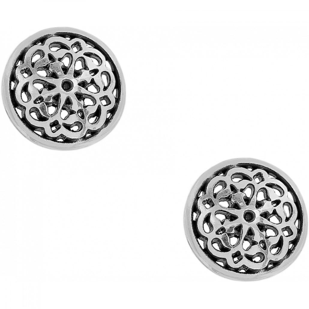 Ferrara Stud Earrings, Color: Silver