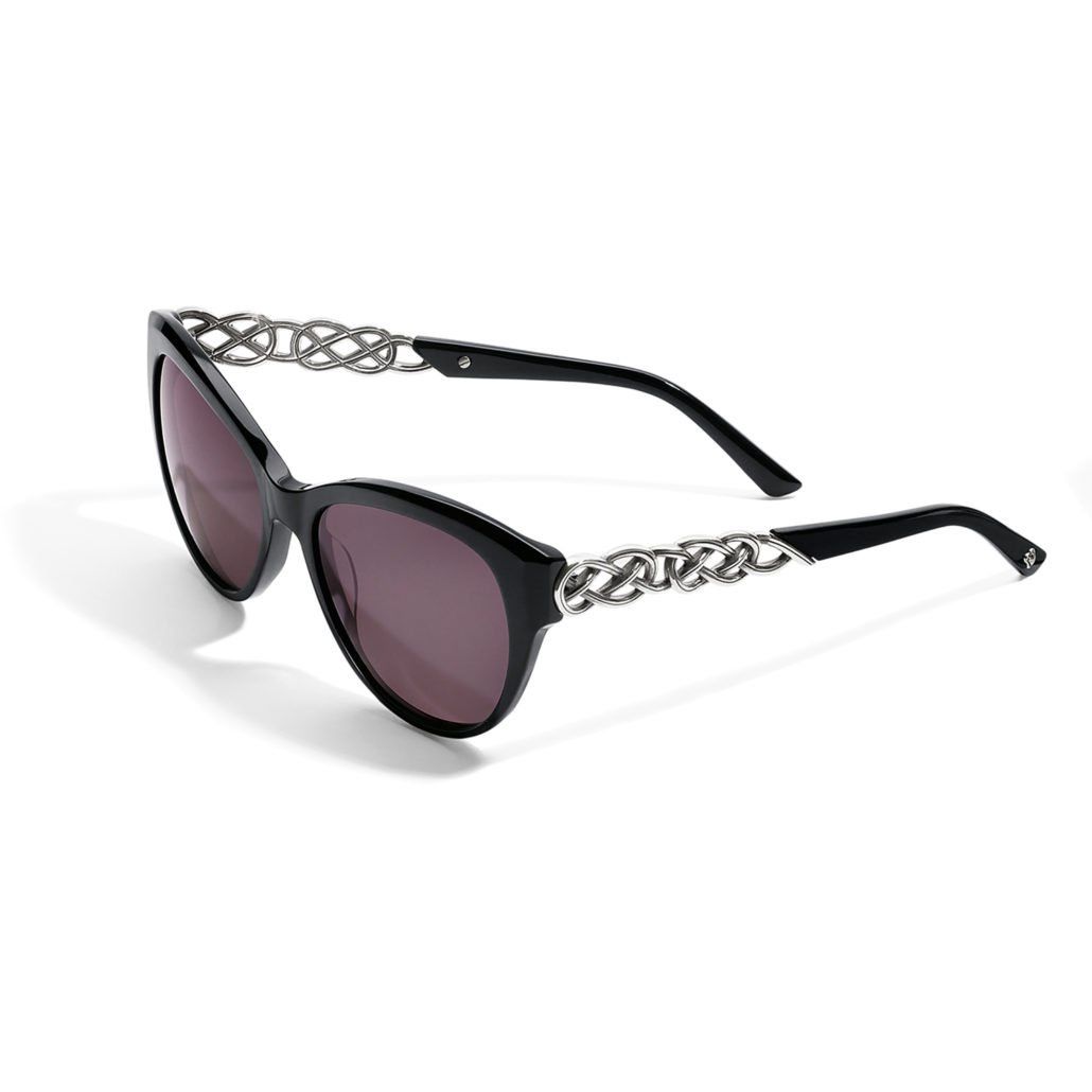 Interlok Braid Sunglasses - Black, Color: Silver/Black