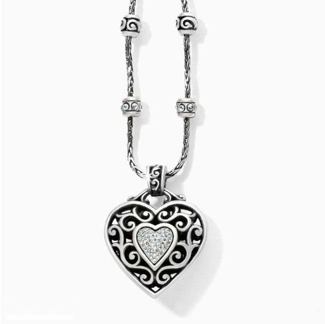 Reno Heart Necklace, Color: Silver