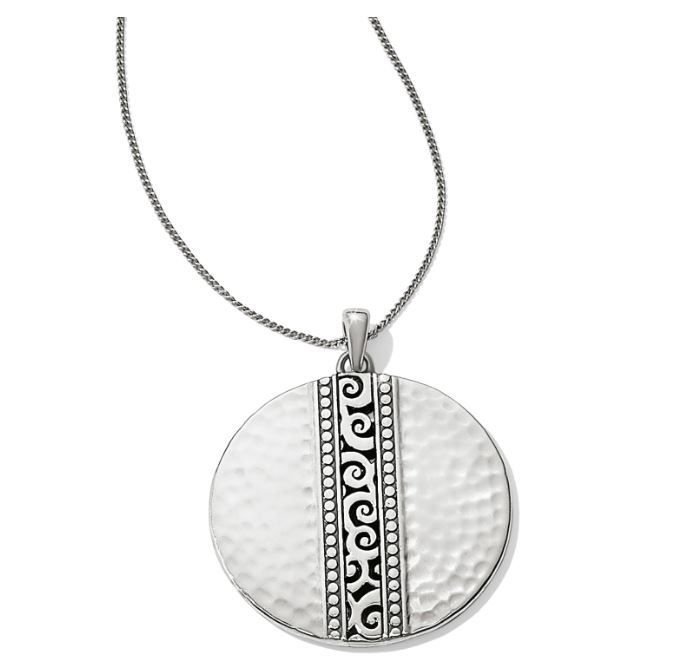 Mingle Disc Necklace, Color: Silver