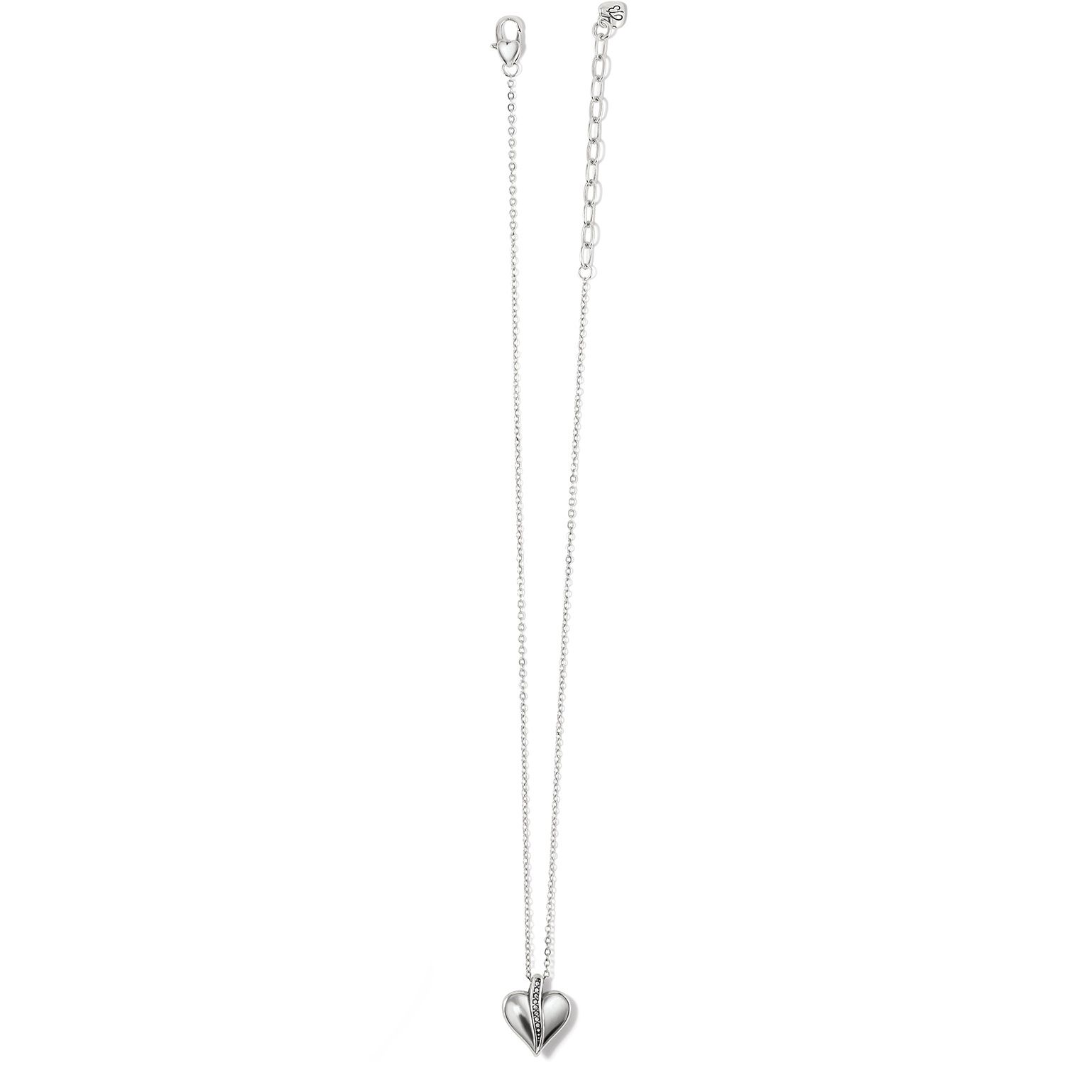Precious Heart Petite Necklace, Color: Silver