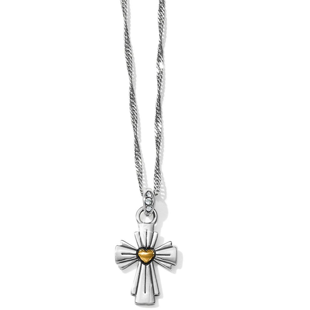 Wayfarers Cross Necklace, Color: Silver