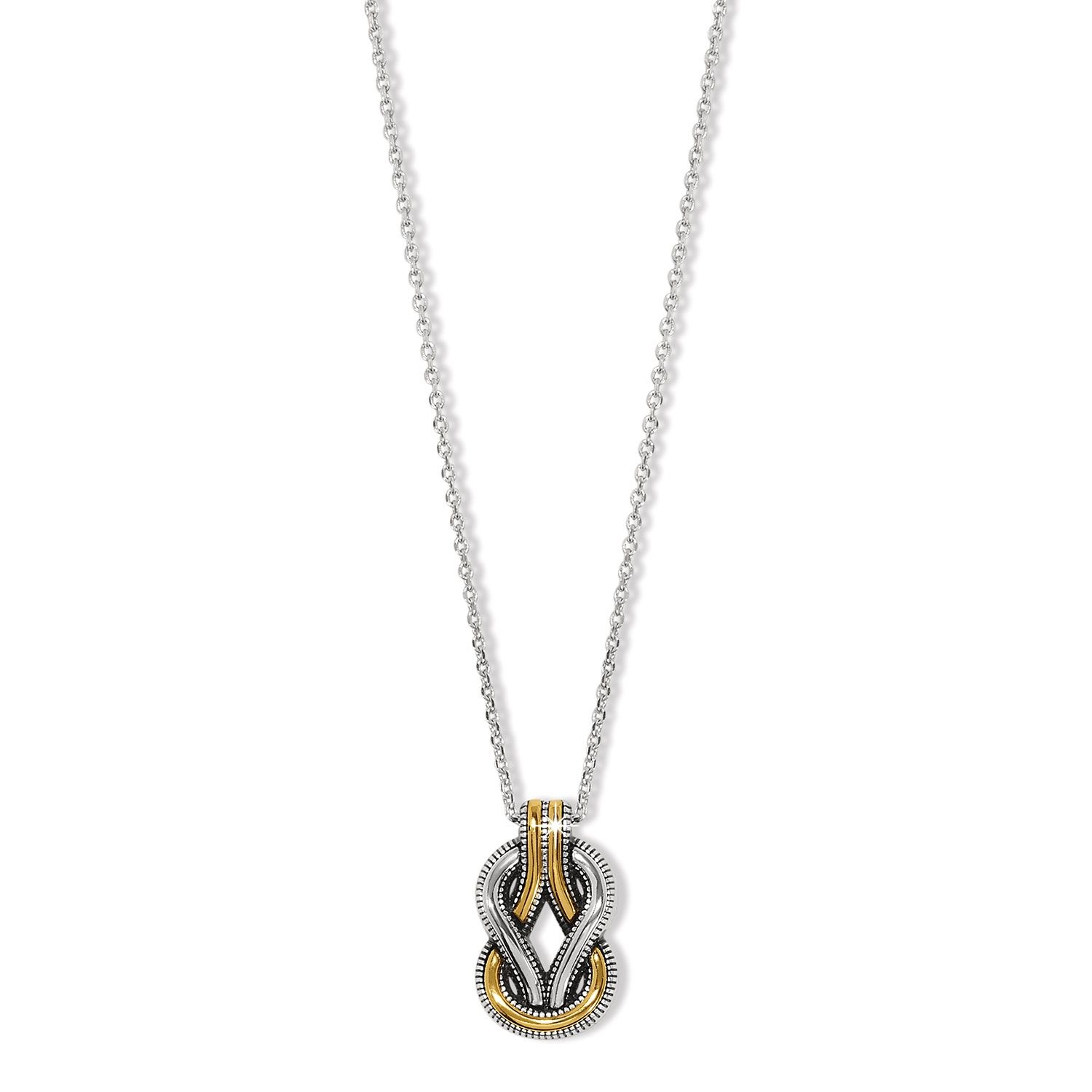 Interlok Harmony Two Tone Necklace, Color: Silver/Gold
