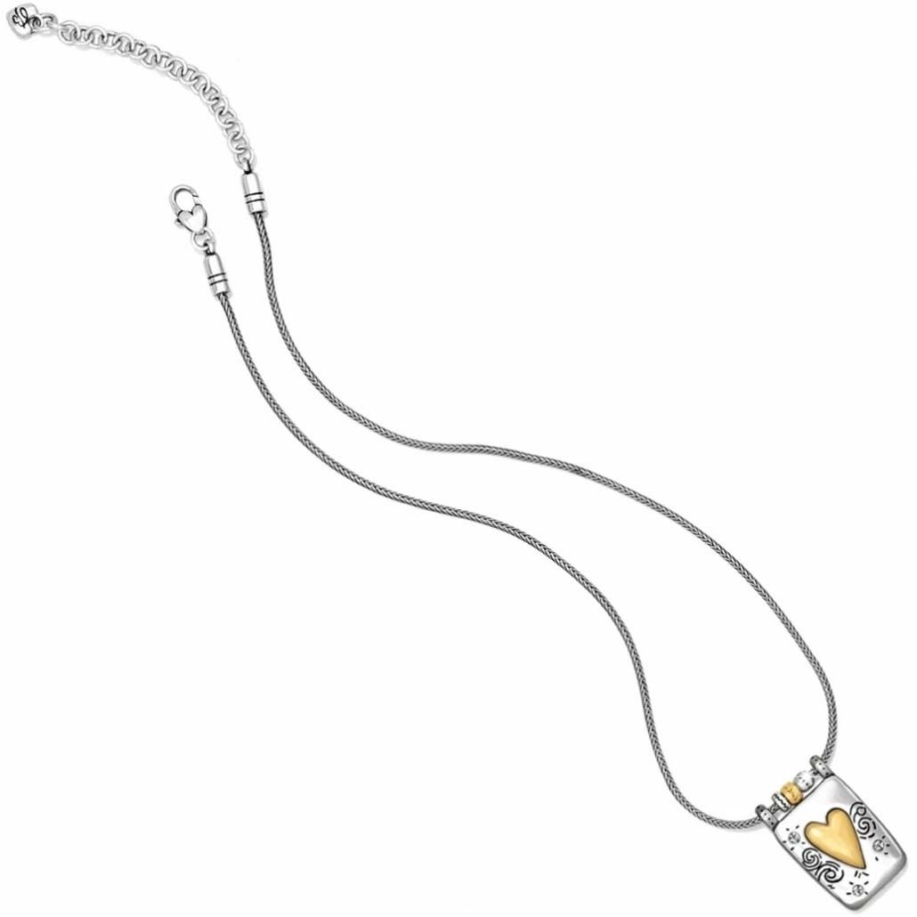Remember Your Heart Necklace, Color: Silver