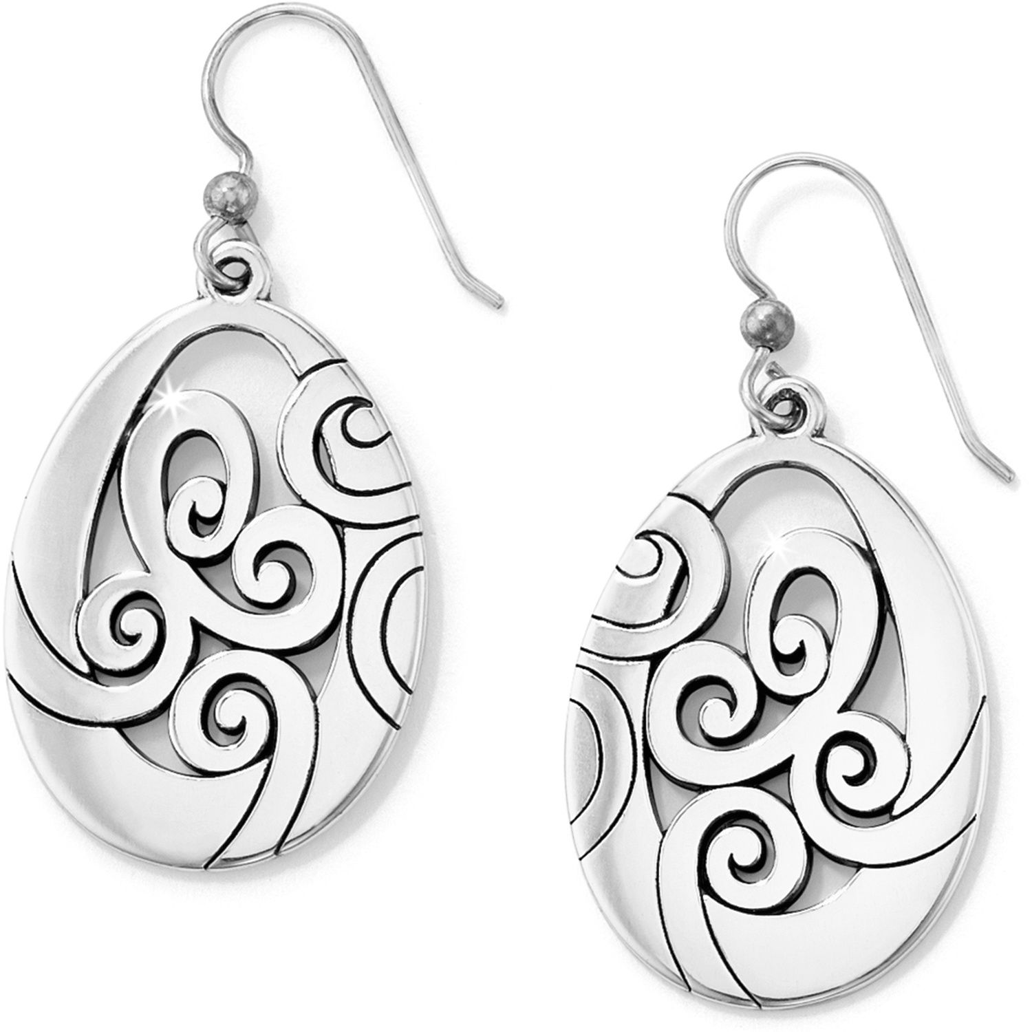 Mingle French Wire Earrings, Color: Silver
