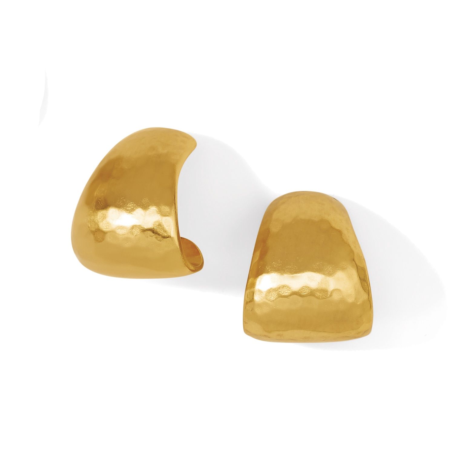 Apollo Post Hoop Earrings, Color: Brushed Gold