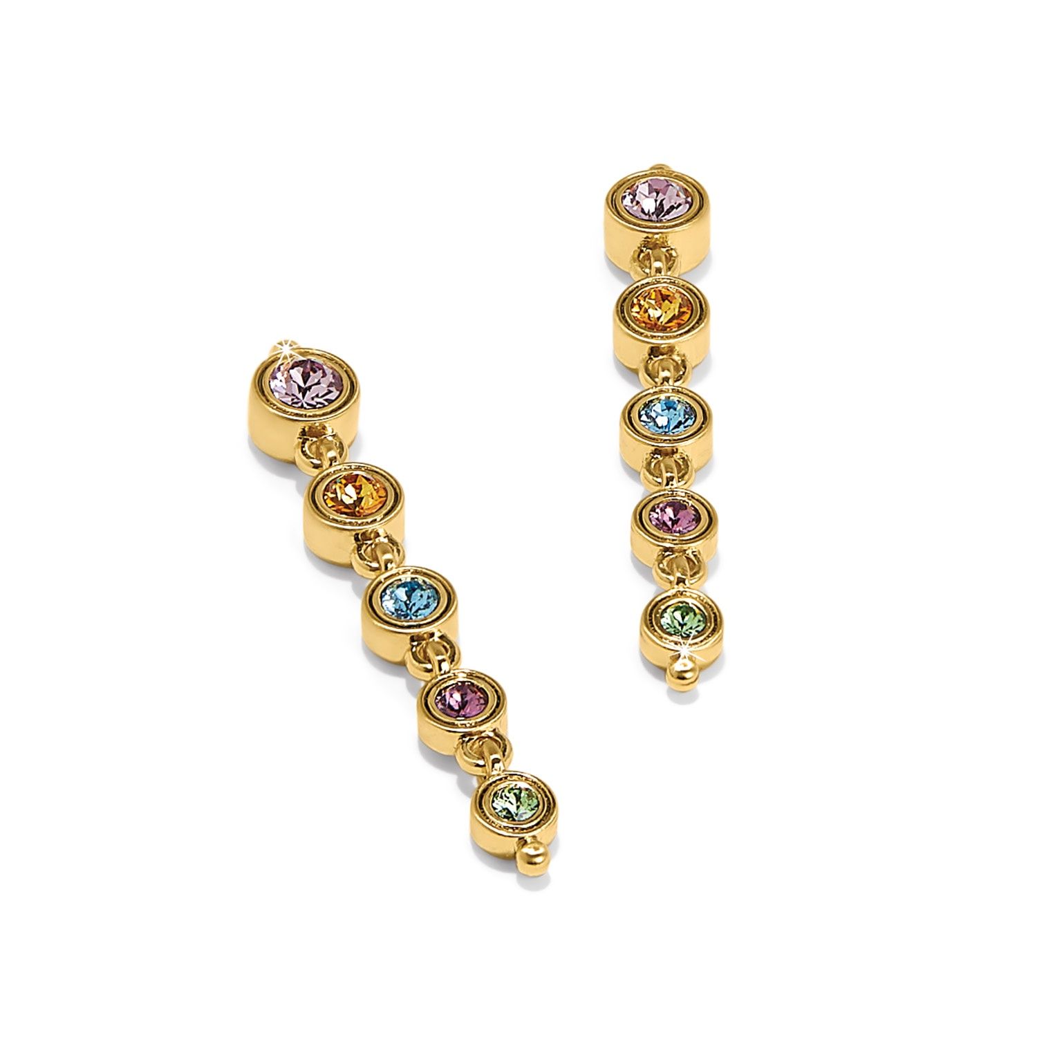 Twinkle Mod Post Drop Earrings, Color: Gold/Multi