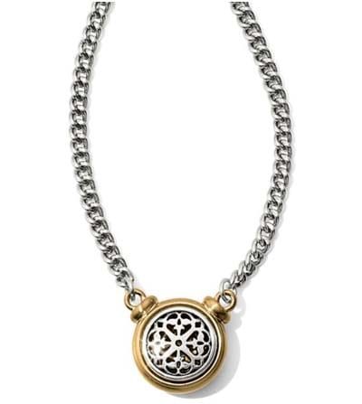 Ferrara Two Tone Necklace, Color: Silver/Gold