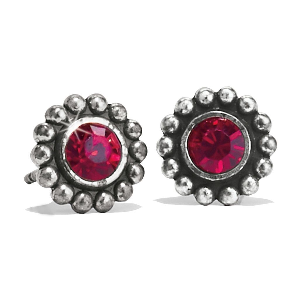Twinkle Mini Post Earring - Garnet, Color: Garnet