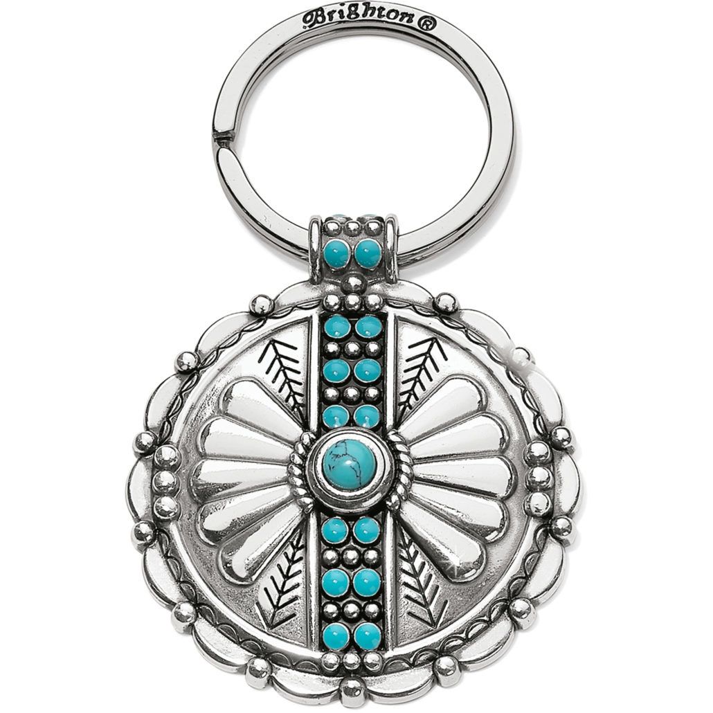 Southwest Dream Trail Key Fob, Color: Silver/Turquoise
