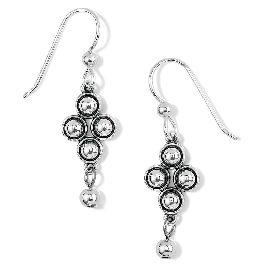 Pretty Tough Dot French Wire Earrings, Color: Silver