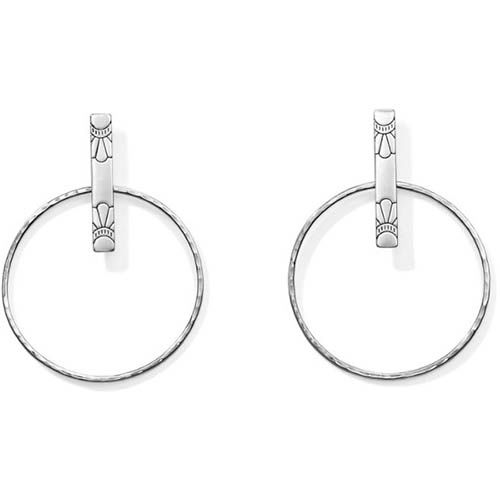 Marrakesh Soleil Post Hoop Earrings, Color: Silver