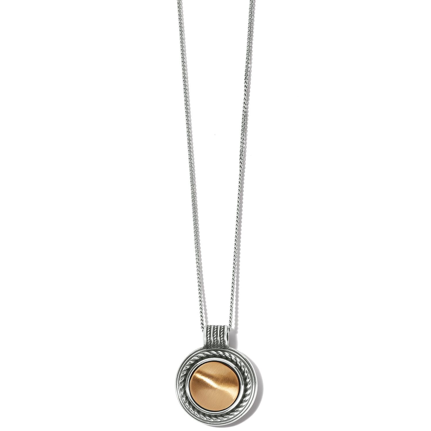 Monete Pendant Necklace, Color: Silver/Gold