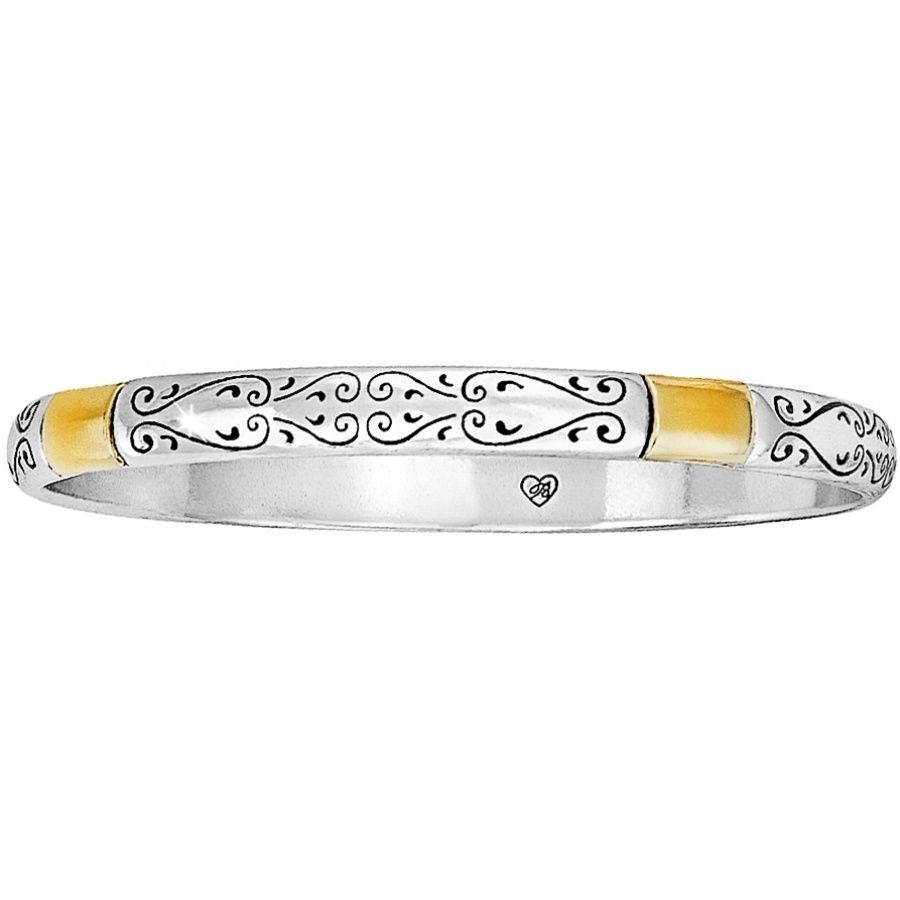Venezia 2-Tone Bangle Bracelet, Color: Silver/Gold