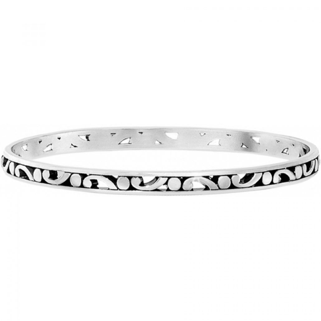 Contempo Slim Bangle, Color: Silver