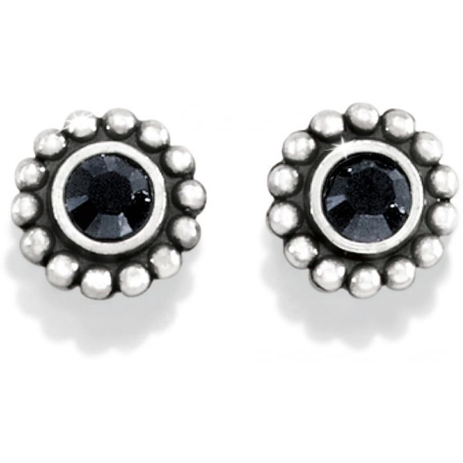 Twinkle Mini Post Earring - Black, Color: Black