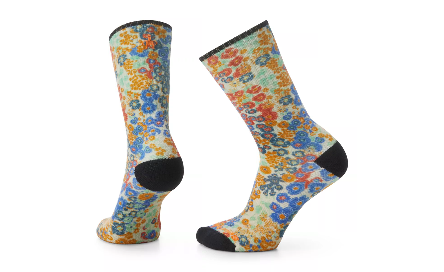 Athletic Meadow Crew Sock-D, Color: Natural, Size: Small