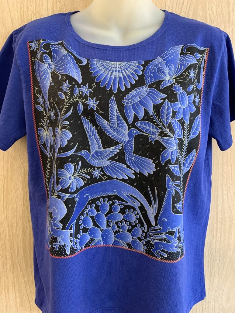 Sabaku Women&#39;s Boutique Tee, Fantasia, Color: Indigo, Size: Small