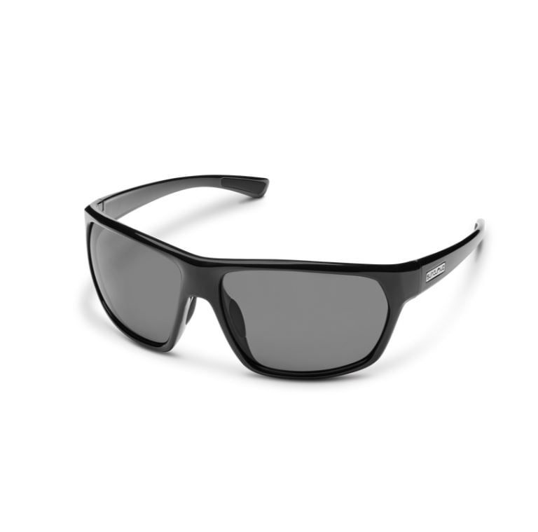 Suncloud Boone Sunglasses, Frame Color: Black, Lens Color: Polarized Gray