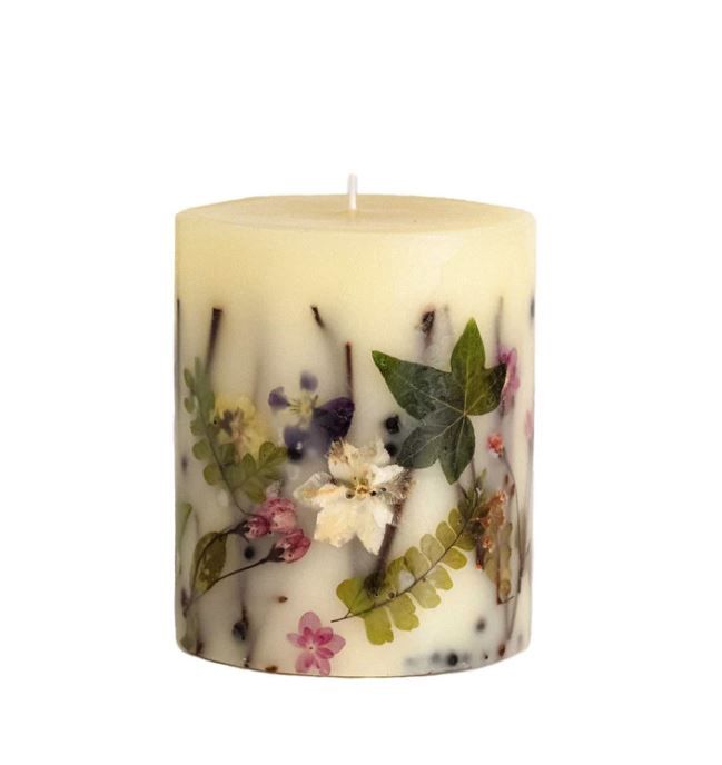 Small Round Botanical Candle, Fragrance: Black Currant &amp; Bay