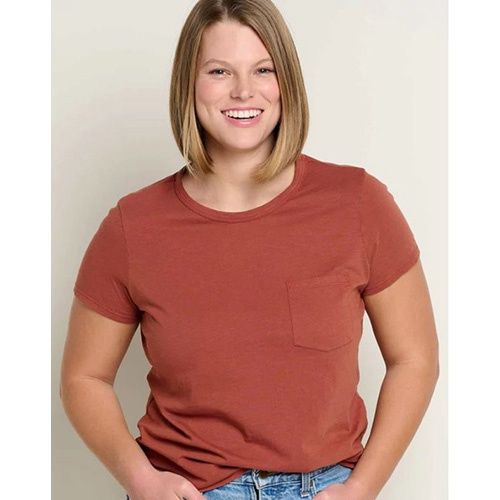 Women&#39;s Primo SS Crew Shirt, Color: Cinnamon, Size: Small