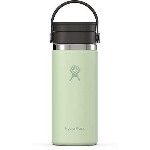16 Oz Wide Hydro Flask w/Flex/Sip Lid (Coffee), Color: Aloe