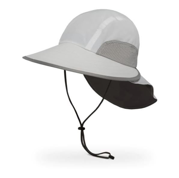 Sport Hat - UPF 50+, Color: White/Charcoal, Size: SM/MD