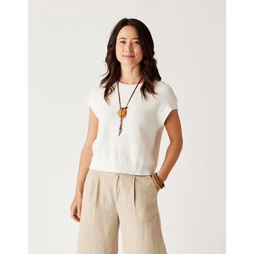 Phoebe Sweater Top, Color: Cloud Texture, Size: XS
