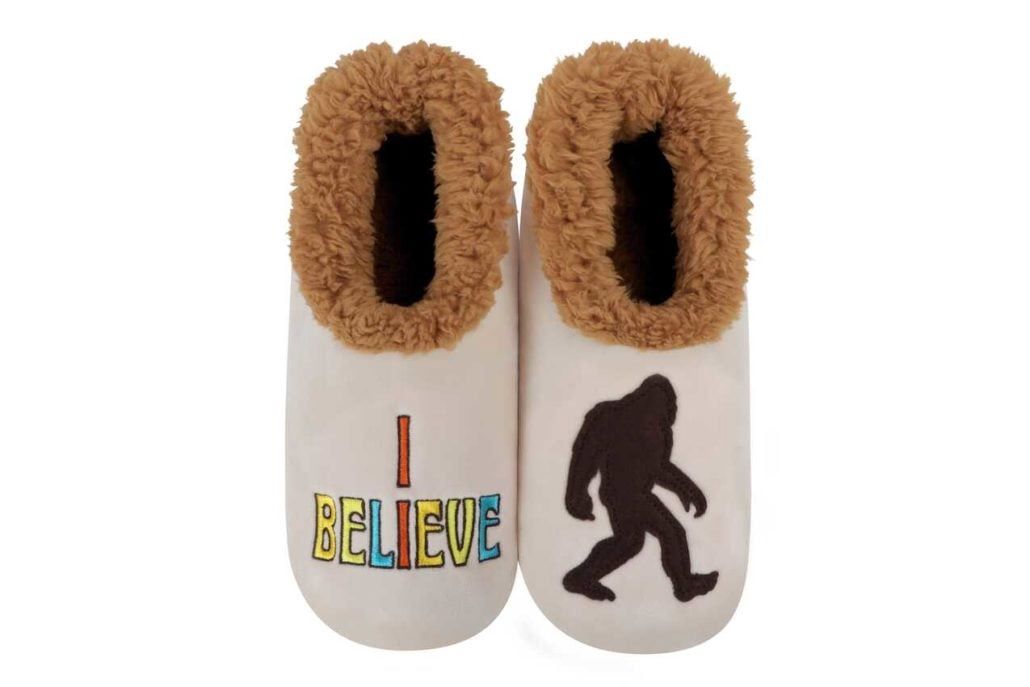 Women&#39;s I Believe Snoozie Slippers, Color: I Believe-Tan/Brown, Size: Small