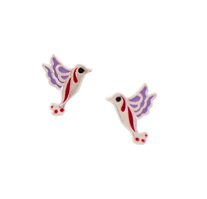 Humming Along Studs, Color: Silver