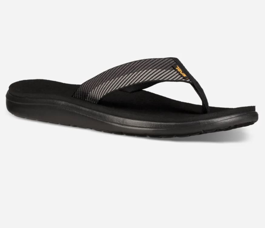 Teva Voya Flip Men's Sandals, Color: Vori Black Gray, Size: 12